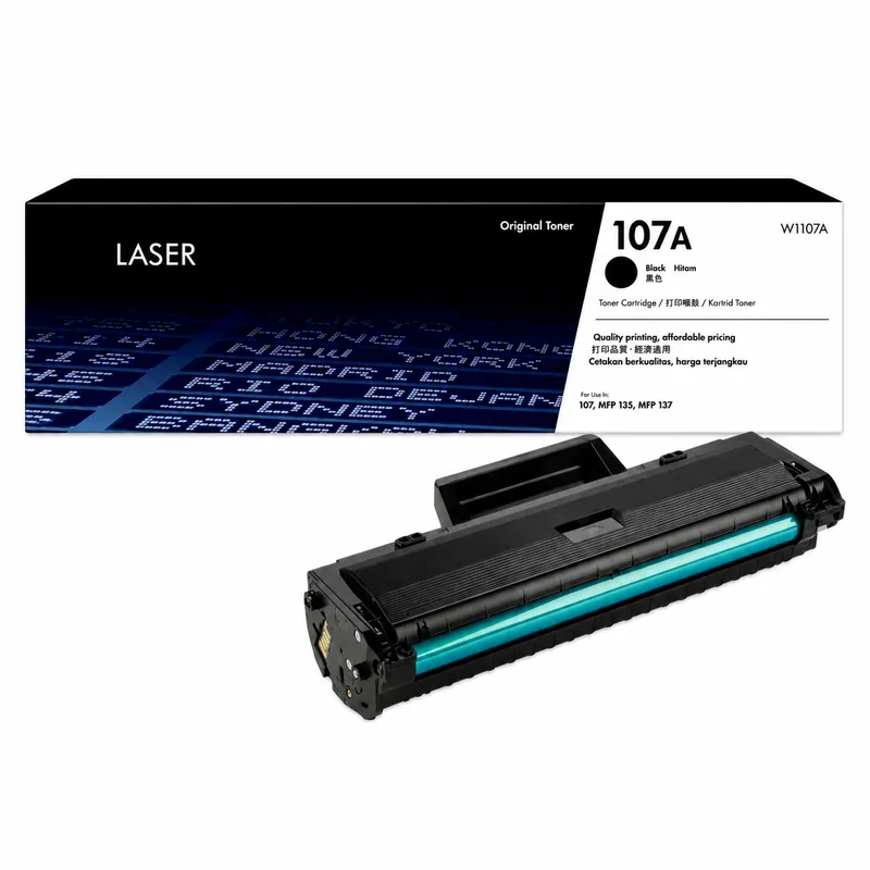 خرطوشة تونر HP 107A متوافقة أسود