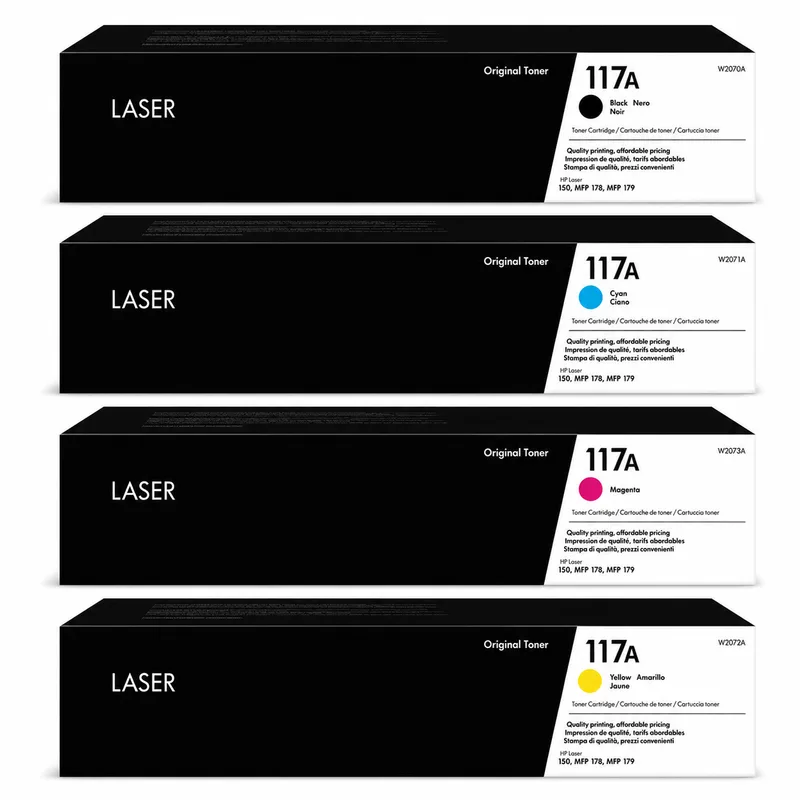 HP 117A Compatible Color Toner Set