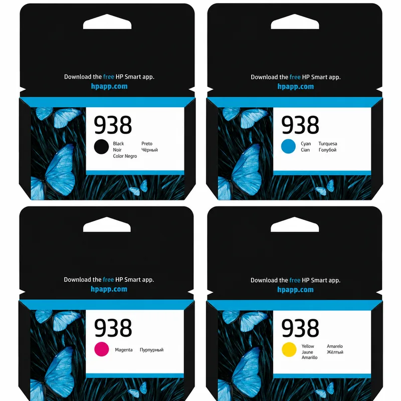 طقم خراطيش حبر HP 938 لـ OfficeJet متوافق