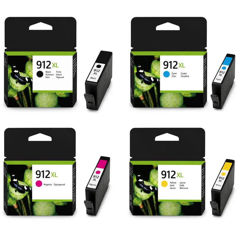 طقم خراطيش حبر HP 912 لـ OfficeJet متوافق