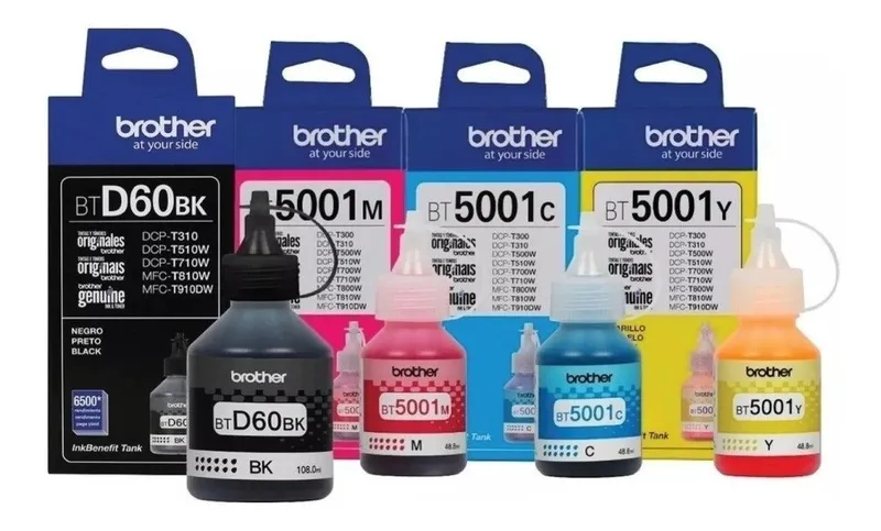 Brother BTD60 and BTD5000 Compatible Ink Bottle Set