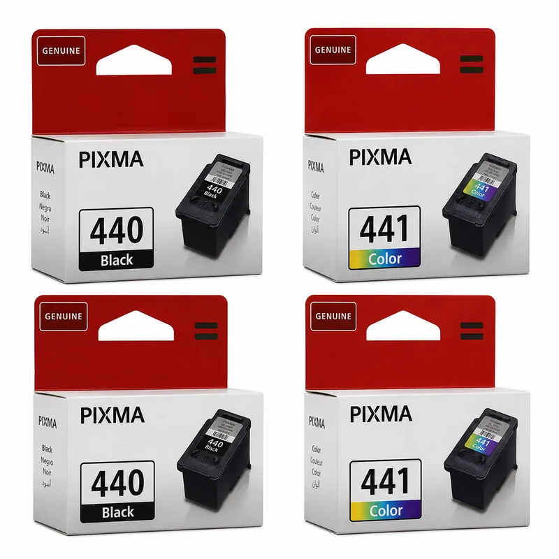 طقم خراطيش حبر Canon PG-440 أسود و CL-441 ملون متوافق