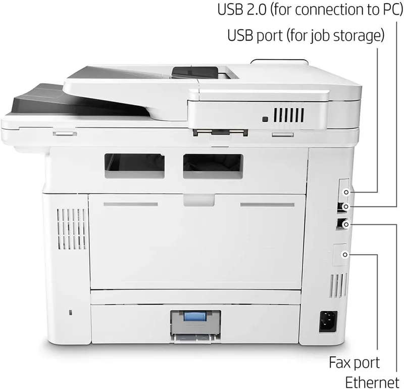 طابعة HP LaserJet Pro MFP M428dn متعددة الوظائف ليزر أبيض وأسود