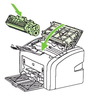 طابعة HP LaserJet 1018 ليزر أبيض وأسود