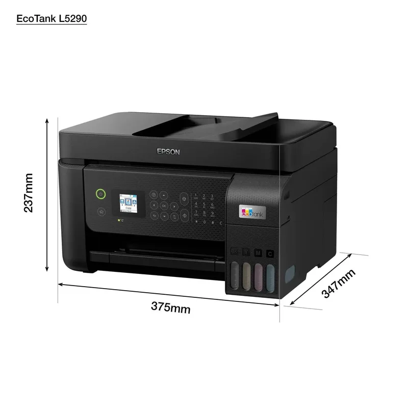 طابعة Epson EcoTank L5290 لاسلكية ألوان متعددة الوظائف مع فاكس