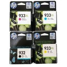 طقم حبر طابعة HP 932XL (أسود) مع 933XL (ألوان) الأصلي
