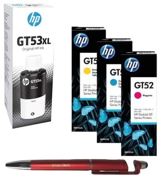 HP GT53XL Black with GT52 Color Original Ink Bottle Multipack