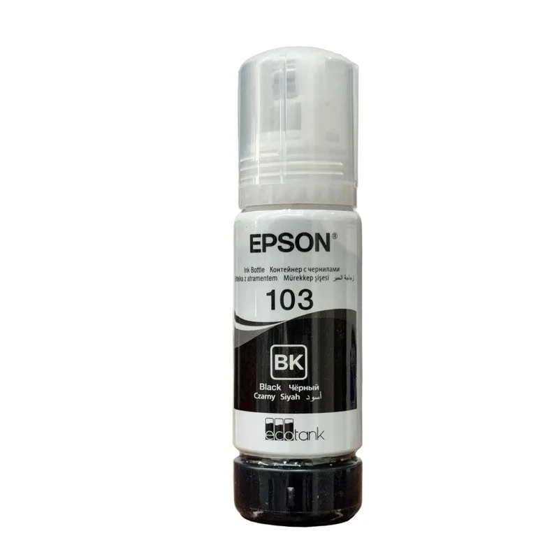 زجاجة حبر Epson 103 EcoTank Black الأصلية (سعة 65 مل)