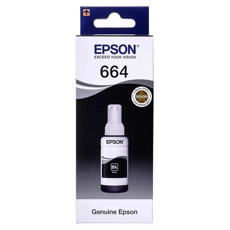Epson 664 EcoTank Black 70ml Original Ink Bottle