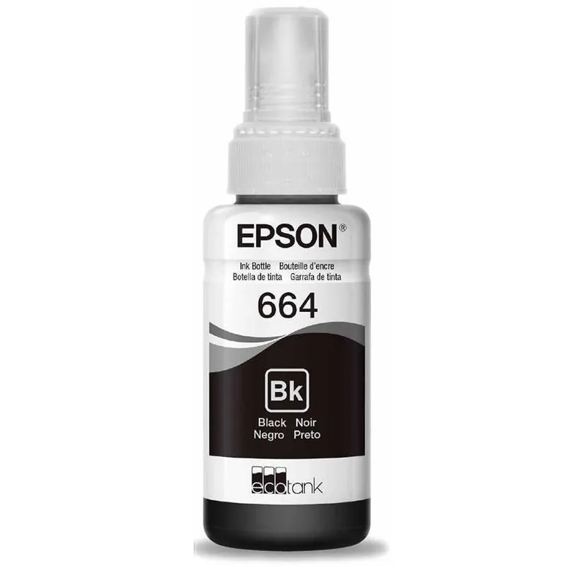 Epson 664 EcoTank Black 70ml Original Ink Bottle