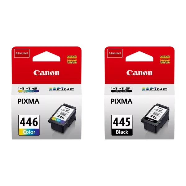 طقم خرطوشة حبر كانون PG-445 + CL-446 (أسود + ألوان)