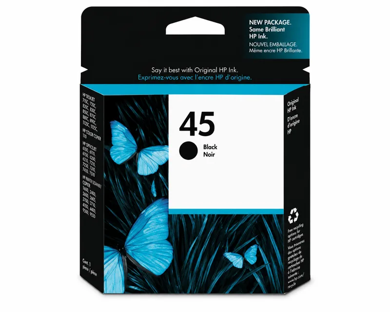 خرطوشة حبر HP 45 متوافقة (51645A) أسود